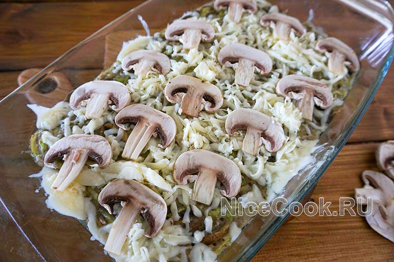 Пошаговый рецепт запеканки с картофелем и грибами